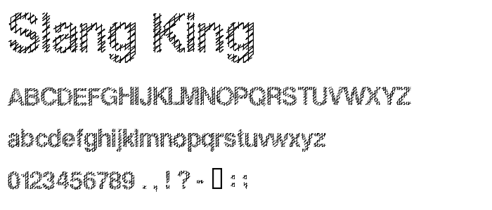 Slang King font